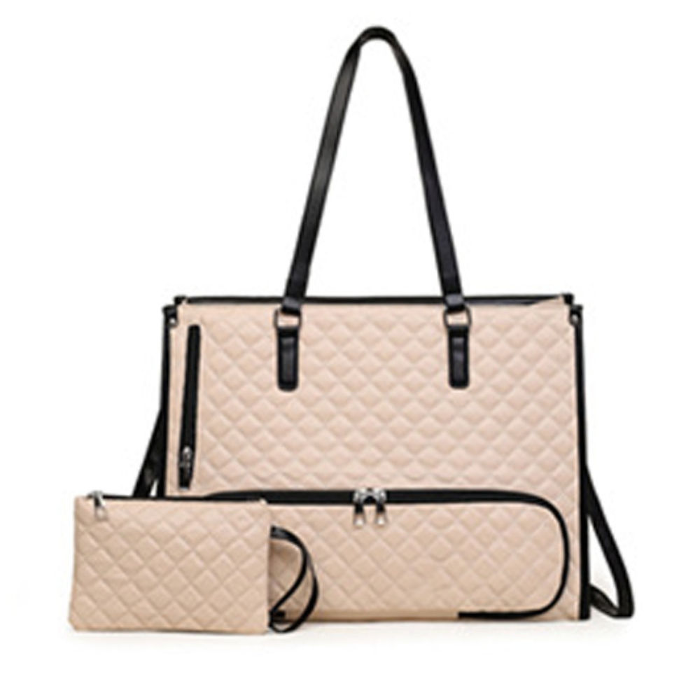 Thumbnail: 2-in-1 Laptop Lunch Tote Bag Shoulder Strap Lunch Box Multifunctional Laptop Han