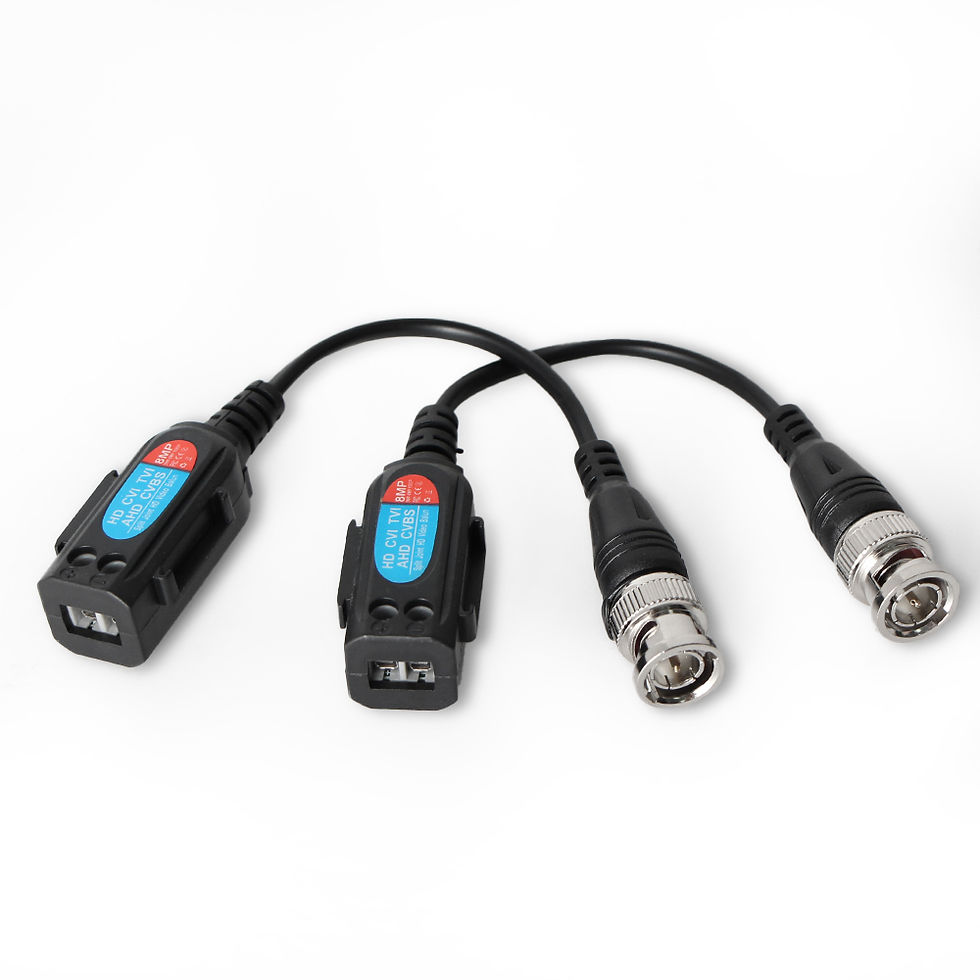 Thumbnail: 10Pairs Enhanced Twisted CCTV Video Balun Passive Transceivers UTP Balun BNC Cat