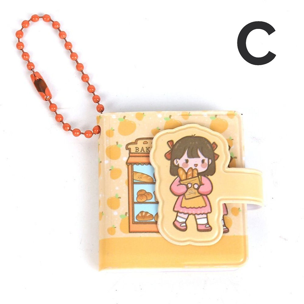 Thumbnail: Small Mini Notebook with Keychain Cute Cartoon Plant Fruit Notebooks Creative P