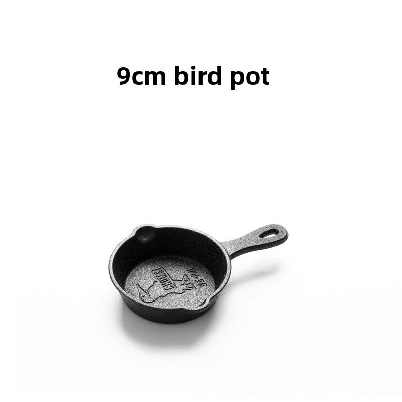 Thumbnail: Cast Iron Pan Uncoated Frying Pan Small Frying Egg Pan Household Pan Kitchenware
