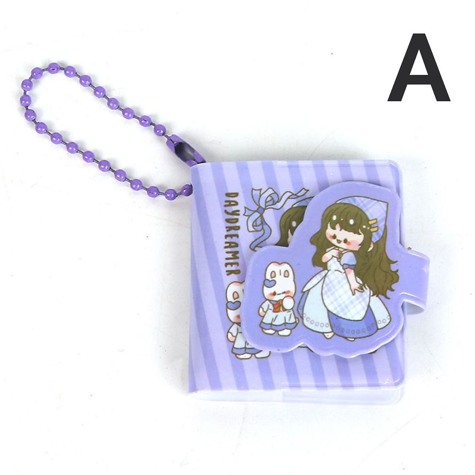 Thumbnail: Small Mini Notebook with Keychain Cute Cartoon Plant Fruit Notebooks Creative P