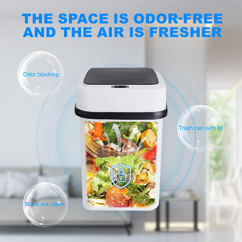 Thumbnail: Trash Can Smart Garbage Can with Automatic Sensor Lid Kitchen Bathroom Waterproo
