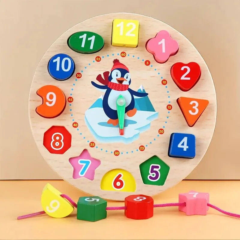 Thumbnail: Montessori Wooden Toys for Babies 1 2 3 Years Boy Girl Gift Baby Development Gam