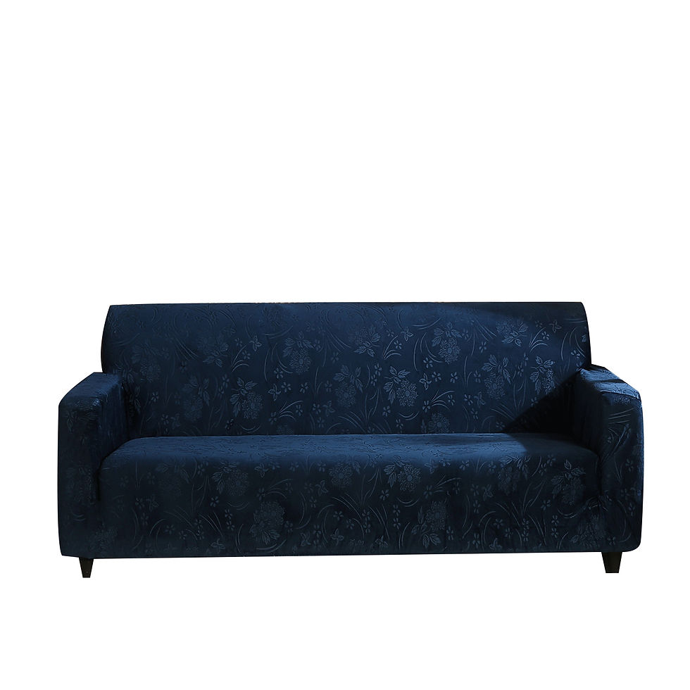 Thumbnail: Luxury 1/2/3/4 Seater Slipcover Solid Color Thickened Soft Crystal Velvet Jacqua