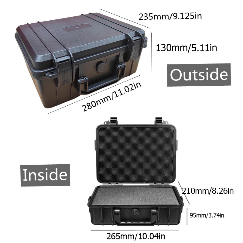 Thumbnail: 1pc Safety Instrument Tool Box Waterproof Hard Carry Case Bag Tool Case Sponge P