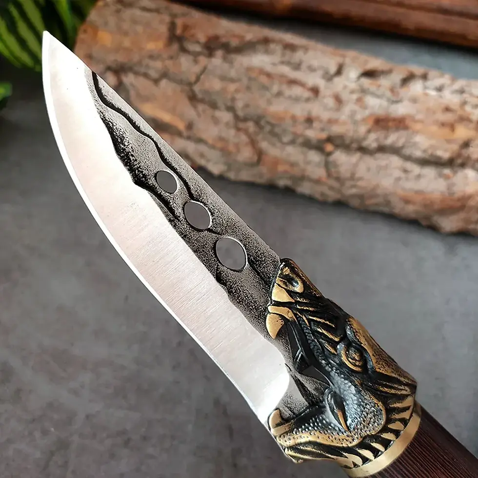 Thumbnail: Kitchen Boning Knives Handmade Forged Butcher Cooking Knife Meat Cleaver Choppin