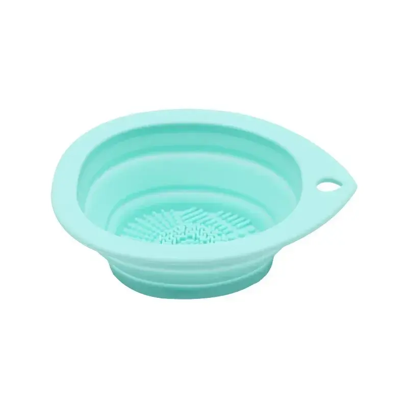 Thumbnail: Silicone Makeup Brush Cleaner Folding Powder Puff Cleaning Bowl Eyeshadow Brushe