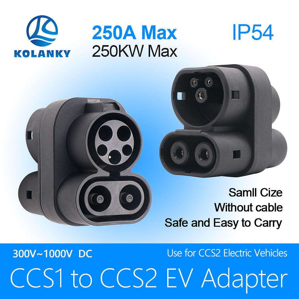 Thumbnail: Kolanky 250A CCS1 Charger to CCS2 EV CCS1 to CCS2 Electric Vehicle Charger DC Fa