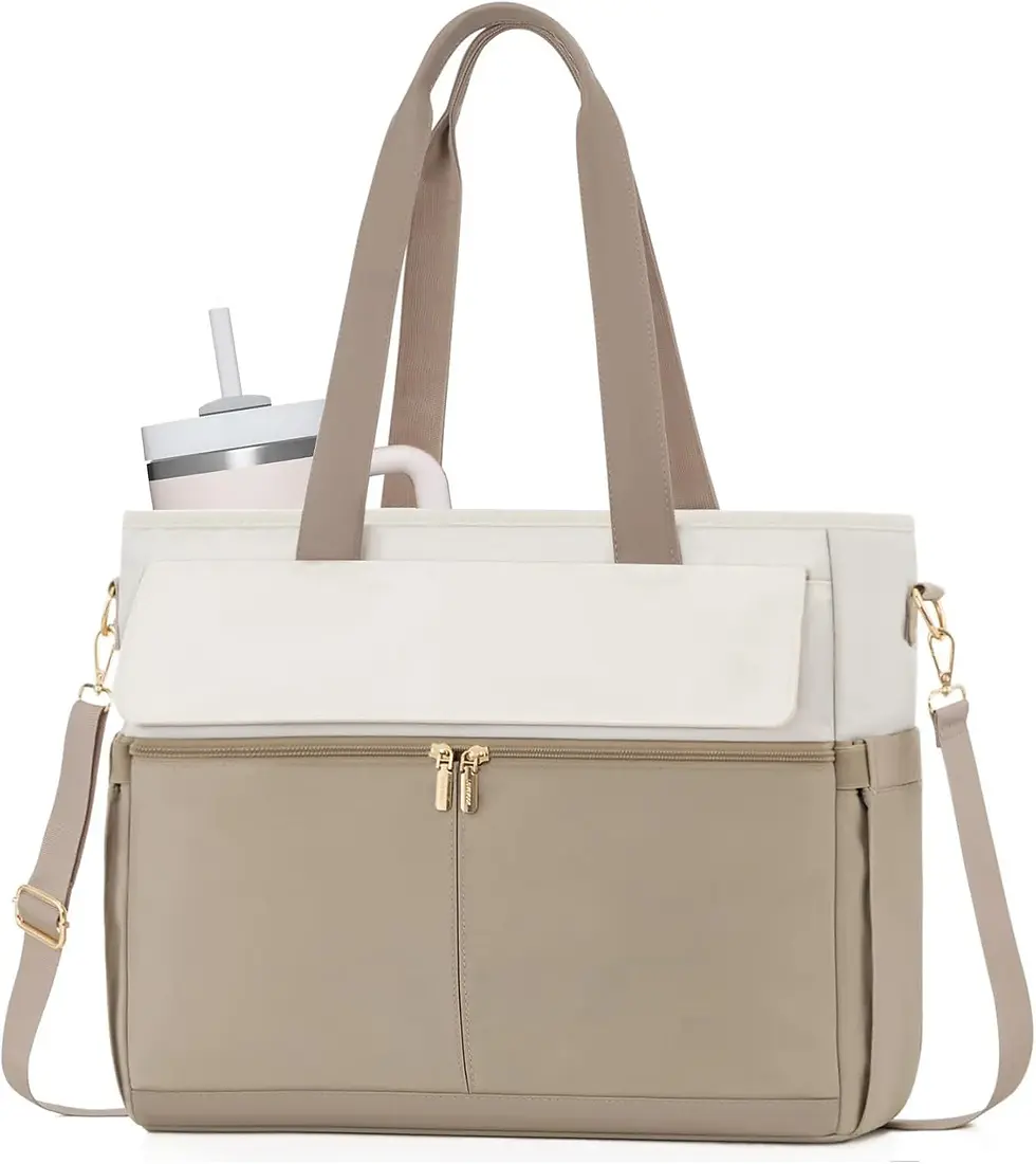 Thumbnail: Women Laptop Tote Bag Large Capaci Handheld Shoulder Casual Crossbody Bag Commut