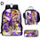 Thumbnail: Basketball K-Kobe B-Bryant Child School Backpack 1/3PCS  with Lunch Bags ,Pencil