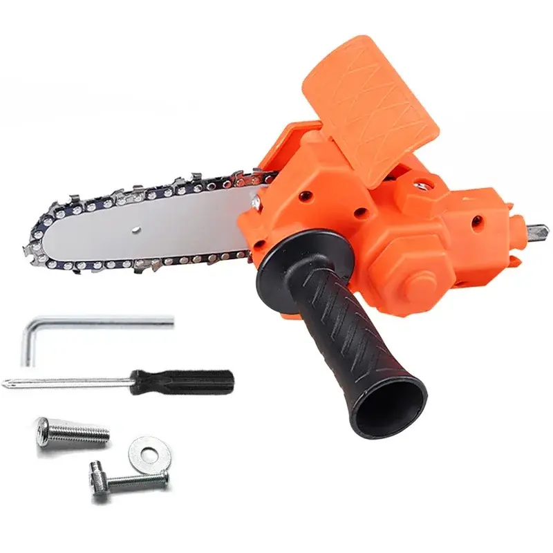 Thumbnail: Electric Drill Converter Into Electric Chain Saw Portable Pruning Saw With 4 Inc