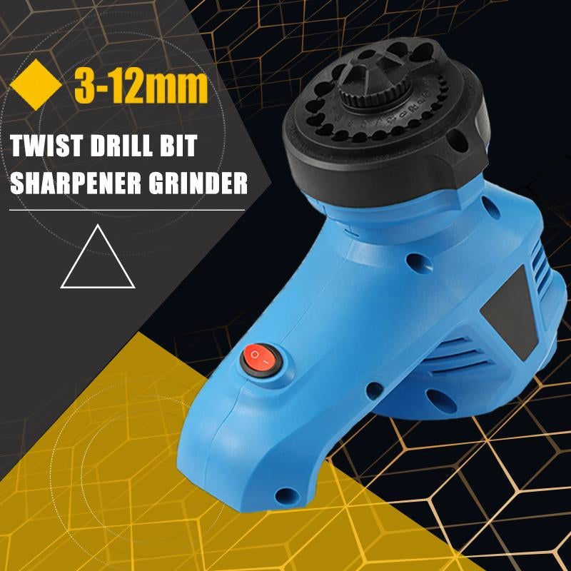 Thumbnail: Power Drill Bit Sharpener for Twist Bits 3 to12 mm 19 Drinding Holes Drill Bit S