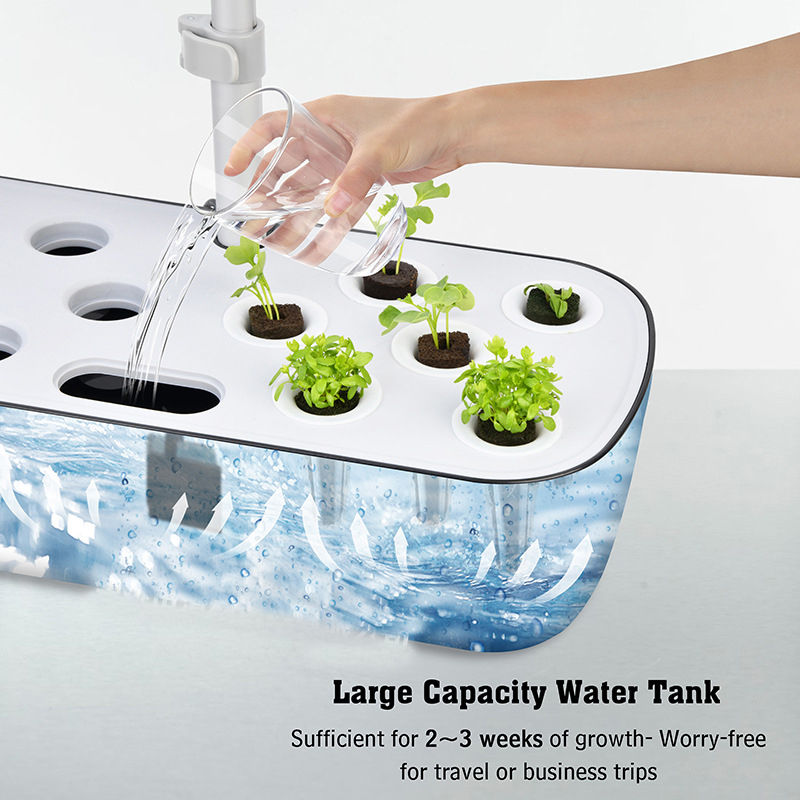 Thumbnail: 12 Holes-Hydroponic System Kits Indoor Soilless Cultivation Equipment LED Plant