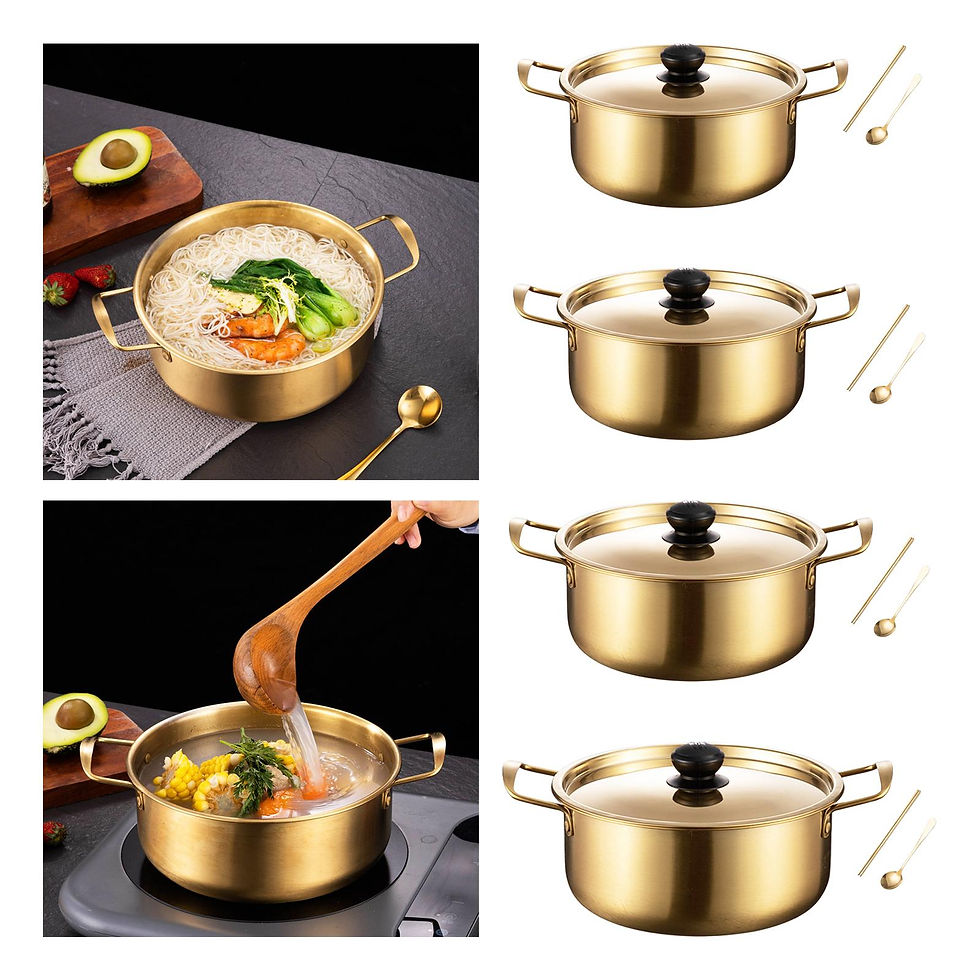 Thumbnail: Korean Ramen Cooking Pot with Handle Multifunctional Shin Ramyun Pot Noodles Pot