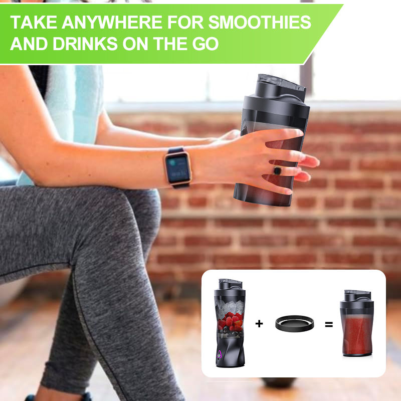 Thumbnail: Electric Portable Juicer Fresh Fruit Mixer 700ML Multifunctional USB Rechargeabl