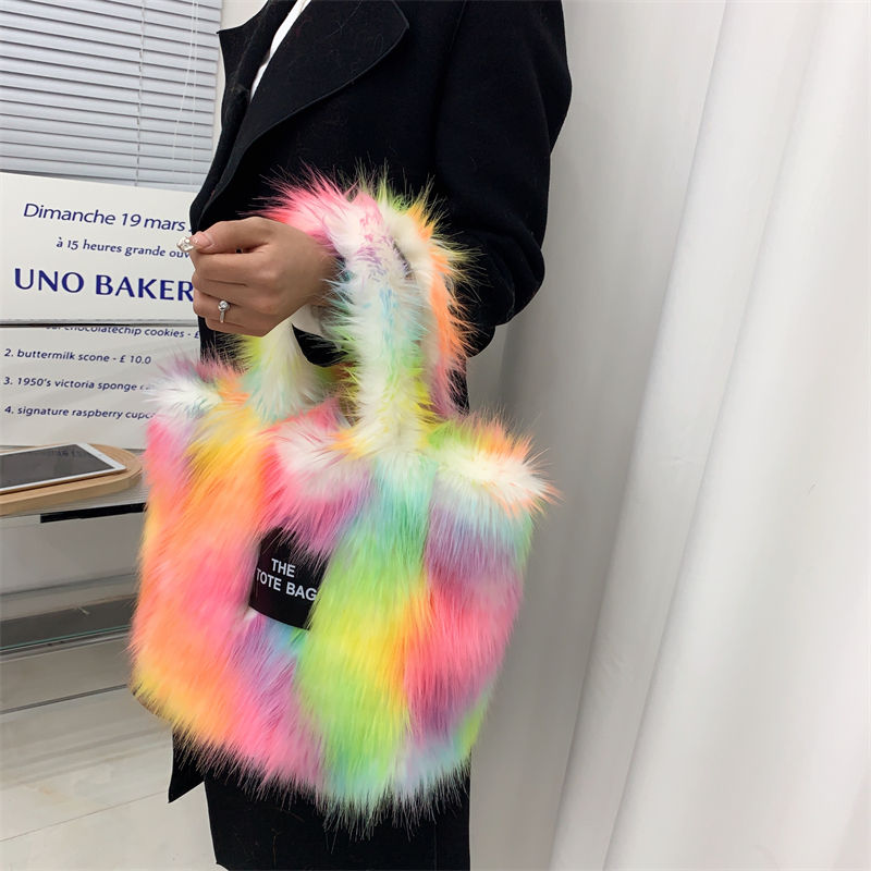 Thumbnail: Large The Tote Bags for Women Winter Fashion New Shoulder Messenger Bag Female D