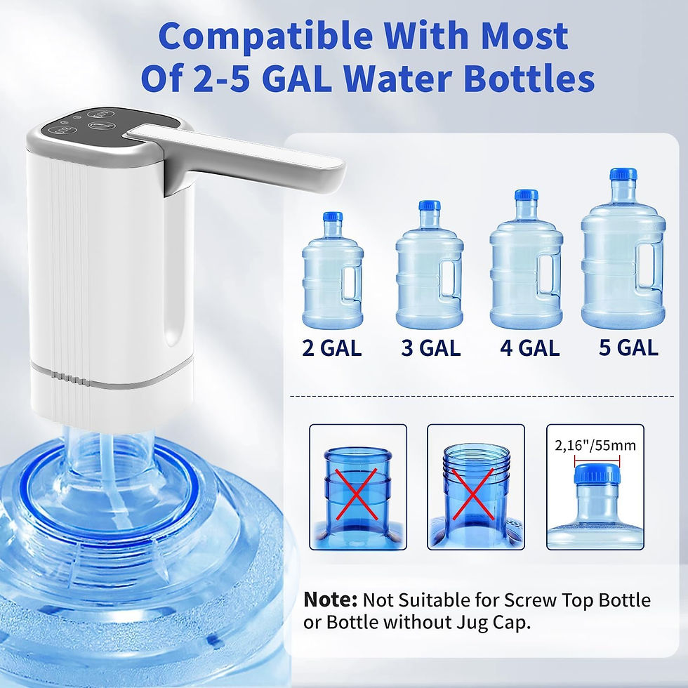 Thumbnail: Water Bottle Pump for 5 Gallon Water Bottle Dispenser Pump Automatic Drinking Wa
