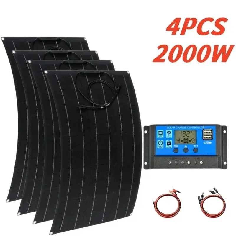 Thumbnail: Super Power Solar Panel 500w1000w1500w2000w Suitable For RV Boat Car Household