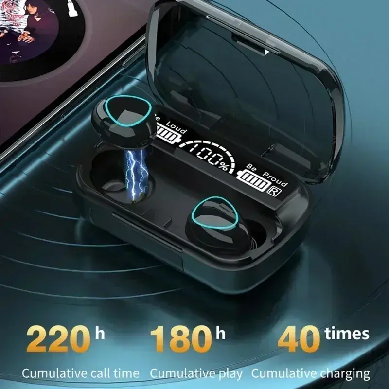 Thumbnail: Headphones Bluetooth Wireless Earpods Sports Stereo Noise Canceling Headphone Mi