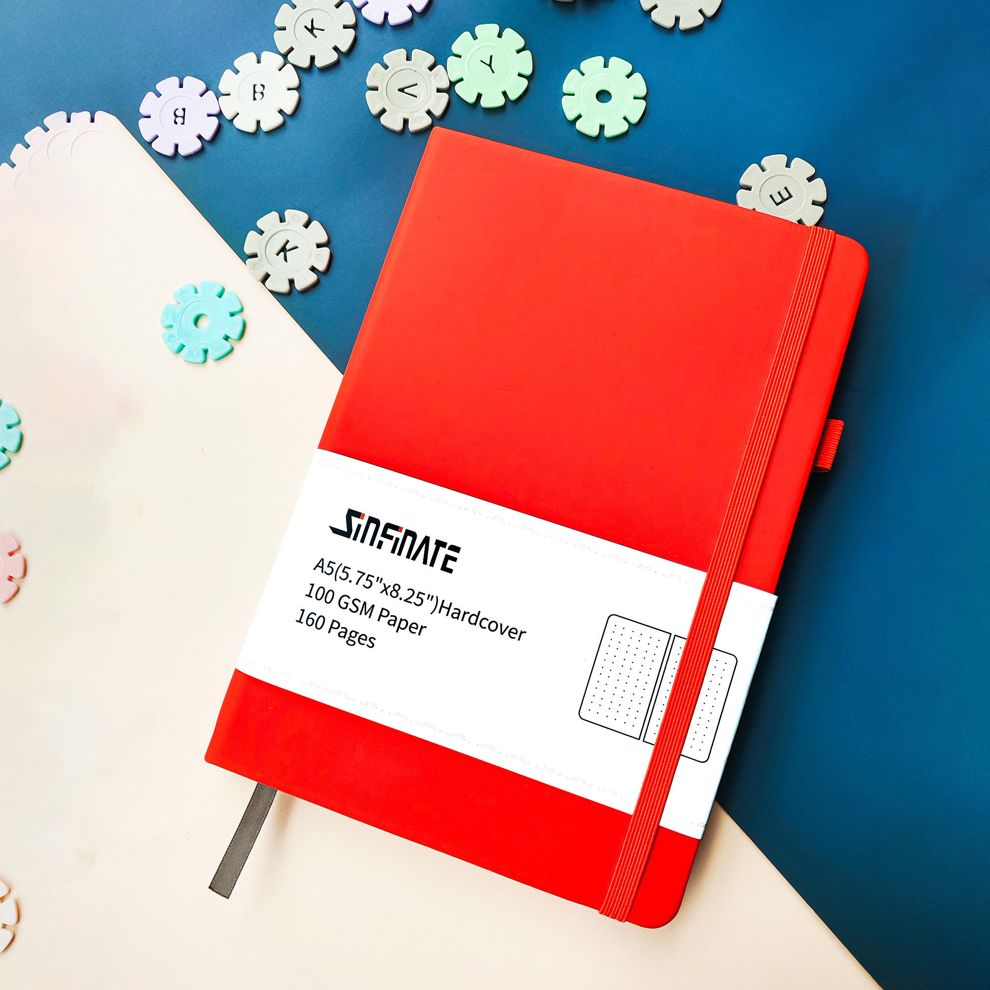 a5 dotted Bullet Notebooks Creative trend composition diary portable Hardcover J