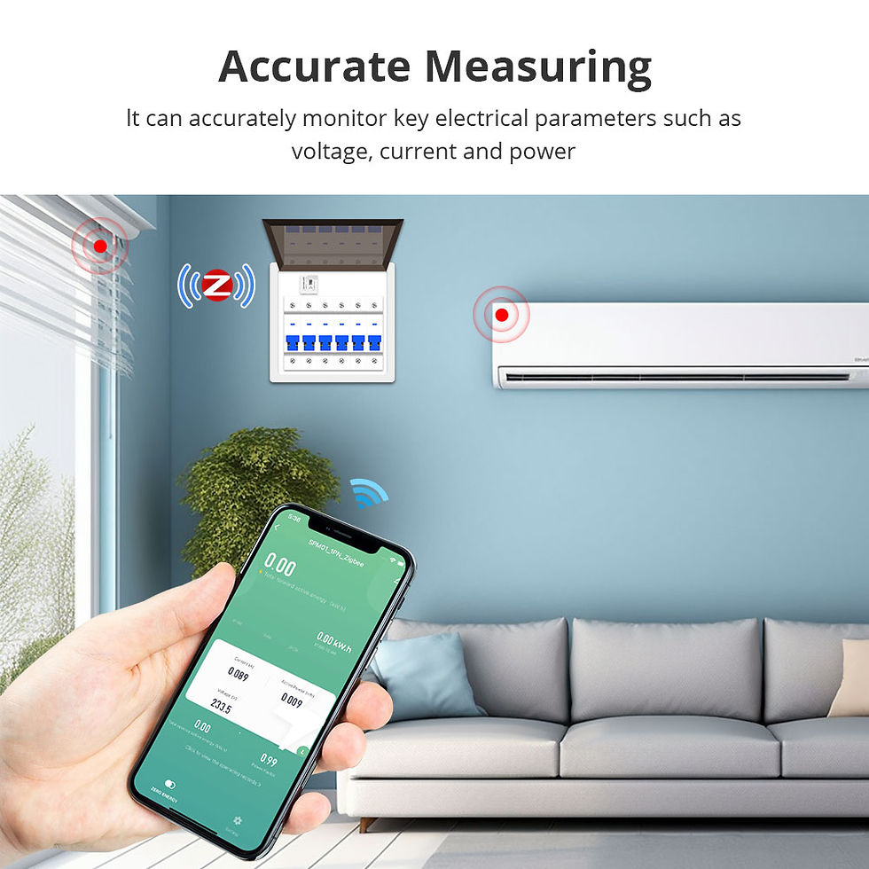 Thumbnail: Zemismart Smart Energy Meter Zigbee WiFi Monitor Electric Sensor Real-time Measu