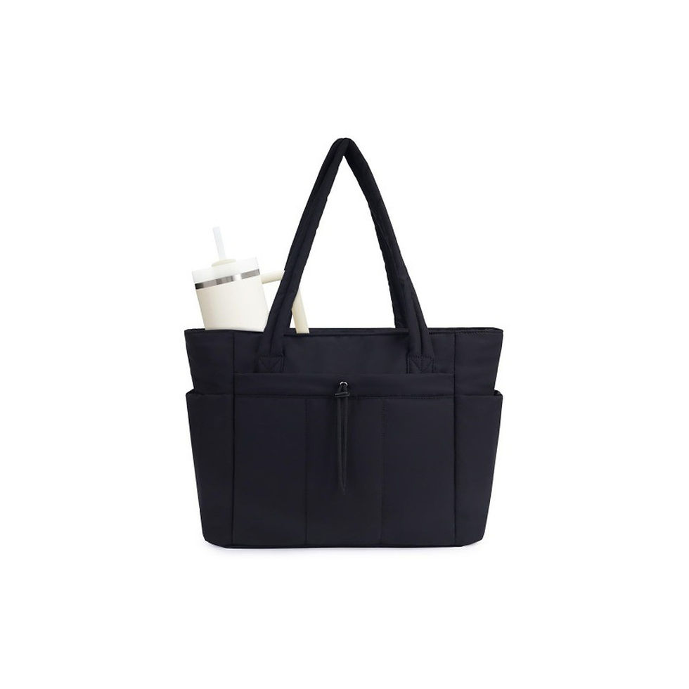 Thumbnail: Tote Bags Packet Pouch Women'S Portable Shoulder Handbags With Cup Holder Laptop