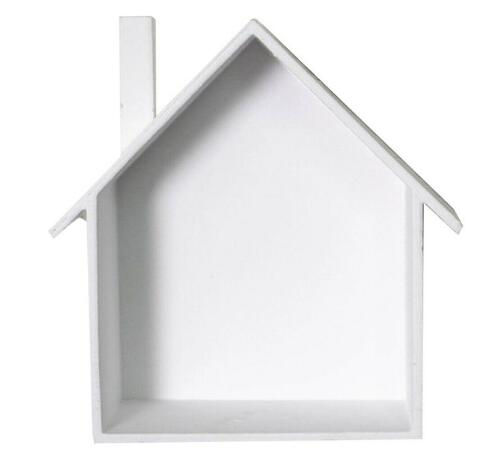 Thumbnail: Creative Wooden Wall Decor Retro Colored House Shaped Shelf Shelves Wood Childre
