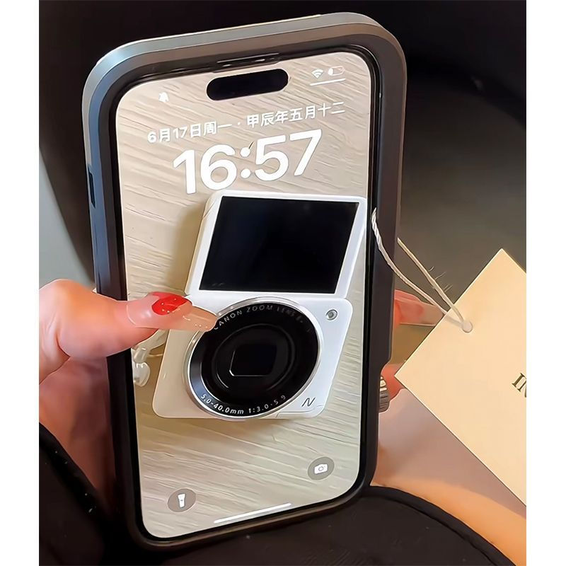 Thumbnail: All-in-one camera phone case for iPhone 16 15 Pro 14 13 12 11 with mirror magnet