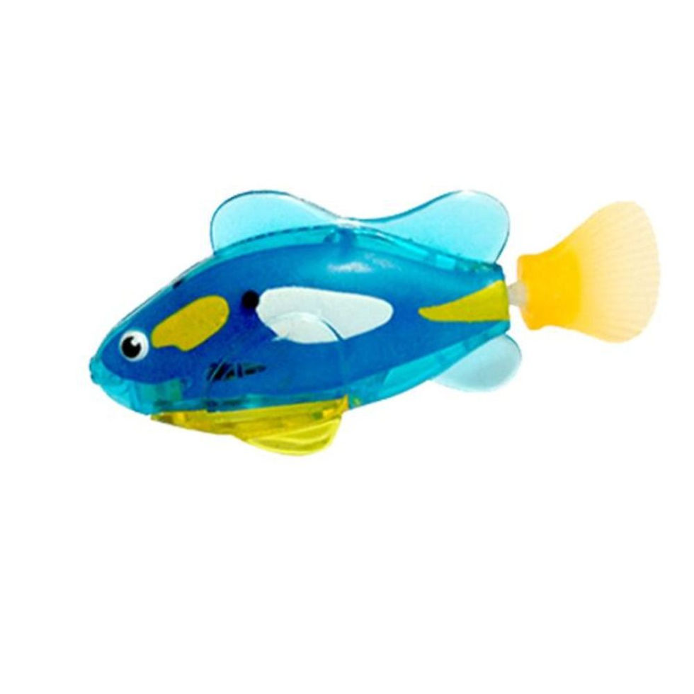 Thumbnail: Baby Shower Toys LED Electric Simulation Fish With Light Water Swimming Fish Tan