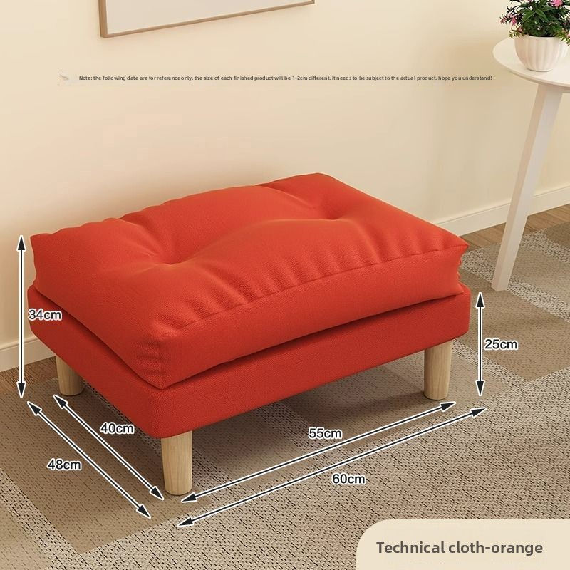Thumbnail: Household Sofa Ottomans Shoe-changing Stool Simple Soft Living Room Bedroom Sofa