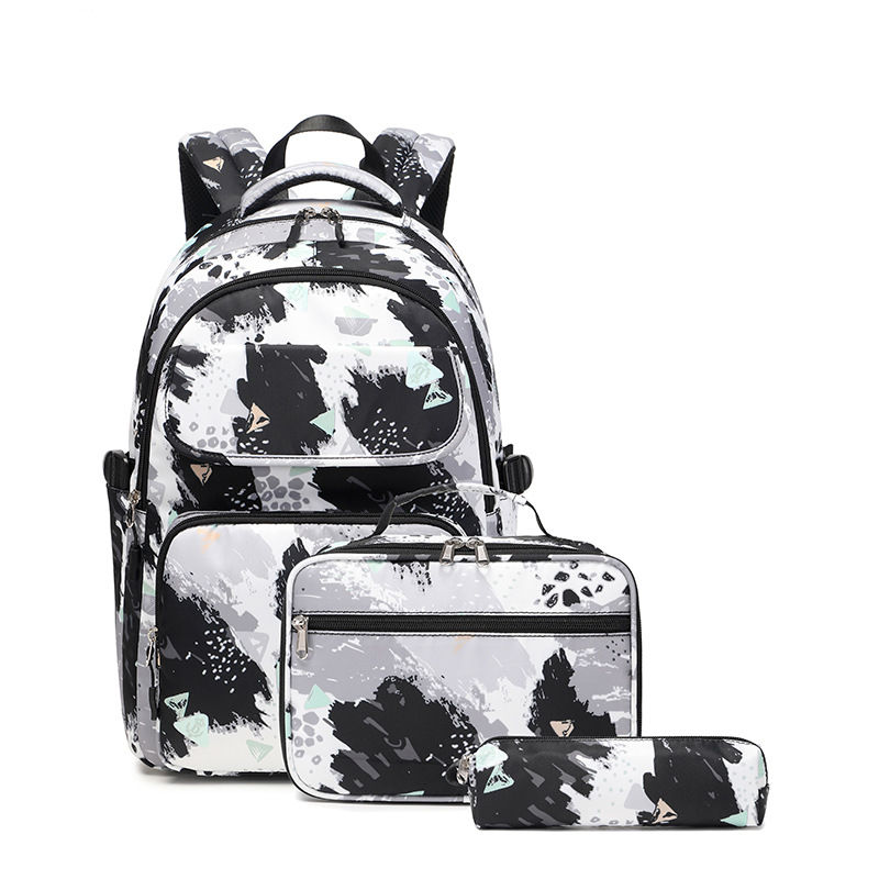 Thumbnail: School Bags for Girls Set Waterproof Girls' School Backpack Pencil Cases Lunchbo