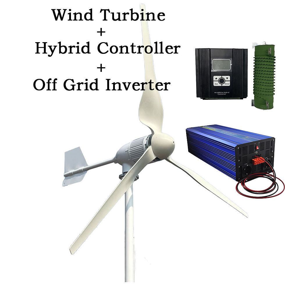 Thumbnail: 20KW Wind Turbine New Energy Big Power 24V 48V 96V 3 Blades With Hybrid Controll