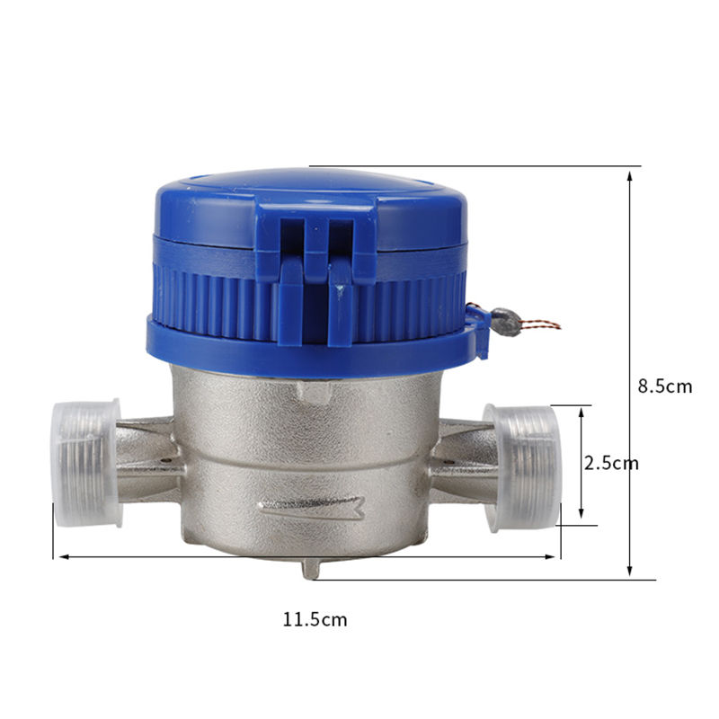 Thumbnail: Home Smart Water Flow Meter Anti-rust Copper Joints Digital Dispaly Pricision Me