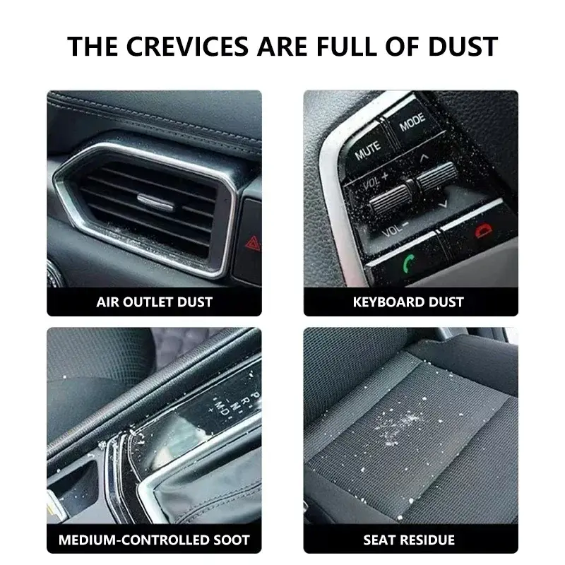 Thumbnail: Air Vent Cleaning Soft Brush Air Conditioner Car Interior Cleaning Tool Artifici