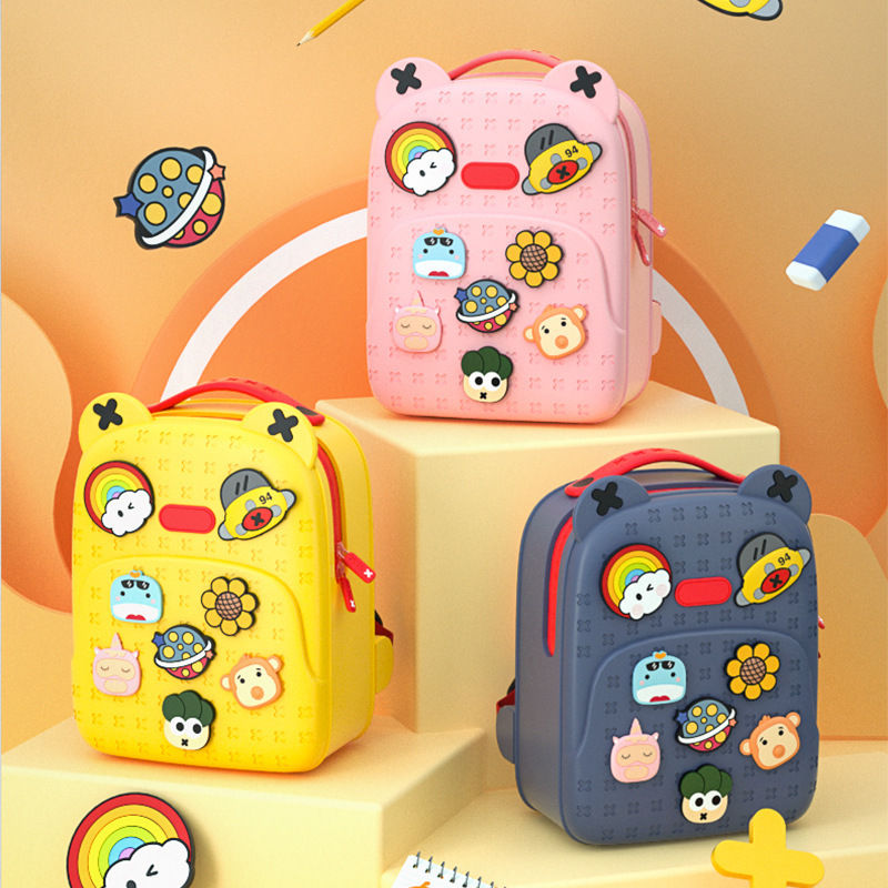 Thumbnail: Kindergarten Kids Kawaii Backpacks for Girls Fashion DIY School Bags for Boys Wa