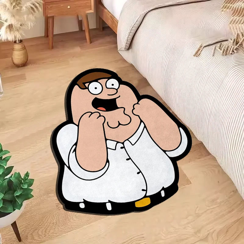 Thumbnail: VIKAMA Humorous Cartoon Character Rug Soft, Warm And Noise-Reducing Bathroom Mat