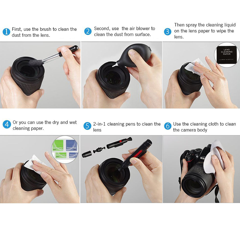 Thumbnail: Professional Camera Cleaning Kit Lens Cleaning Kit w Air Blower Cleaning Pen Cle