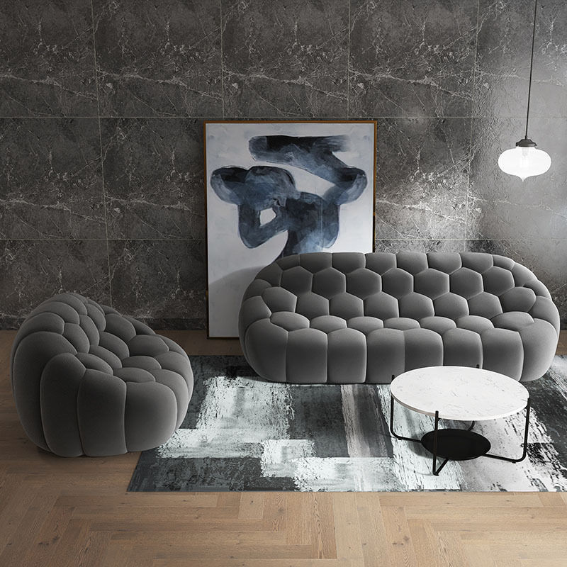 Thumbnail: Special-shaped football sofa post-modern simple light luxury lazy bean bag small