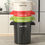 Thumbnail: 18/26L Large Capacity Trash Can Home Storage Bin Open Top Double Handle Minimali