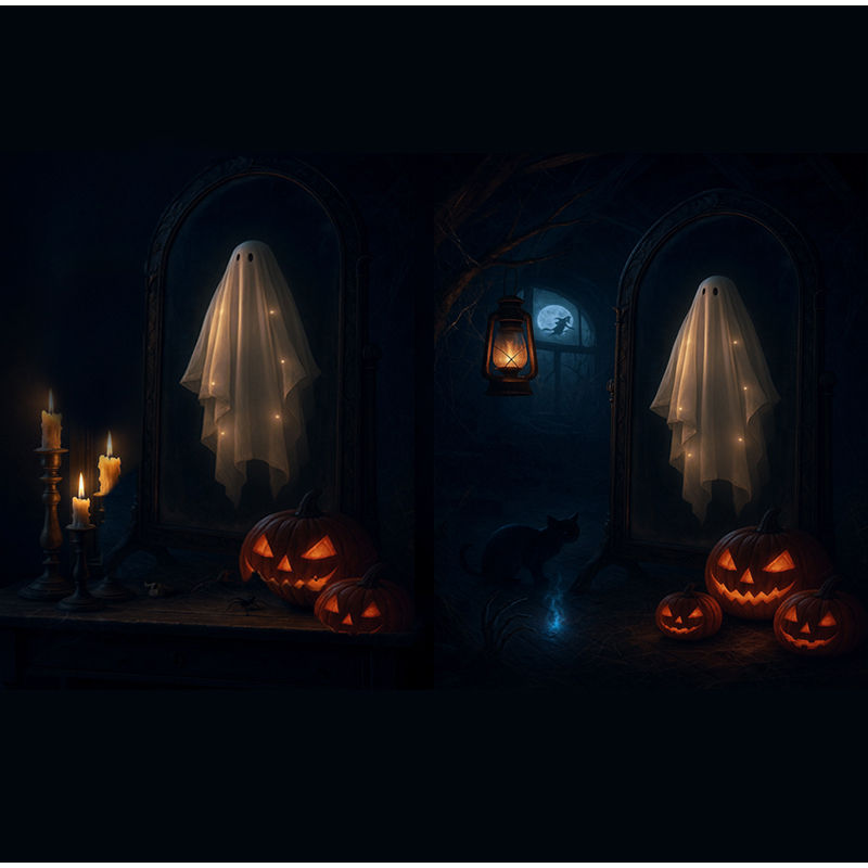 Thumbnail: Halloween Decorations Gothic Spooky Ghost Mirror Mysterious funny Home Decoratio