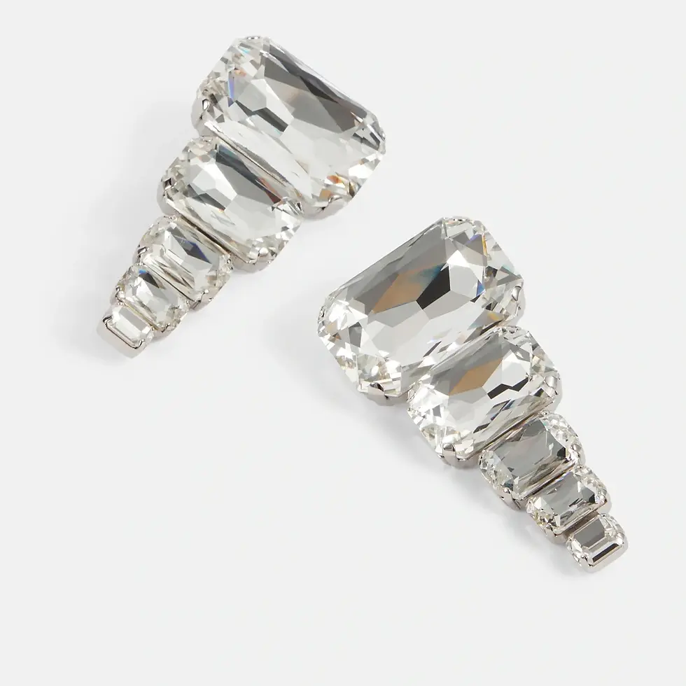 Thumbnail: Luxury Square Crystal Jewelry Sets Women Party Accessories 2026 Fashion Show Exa
