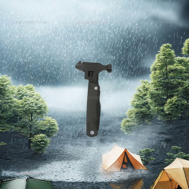 Thumbnail: Multi functional wrench hammer combo folding pliers EDC tool universal hand tool