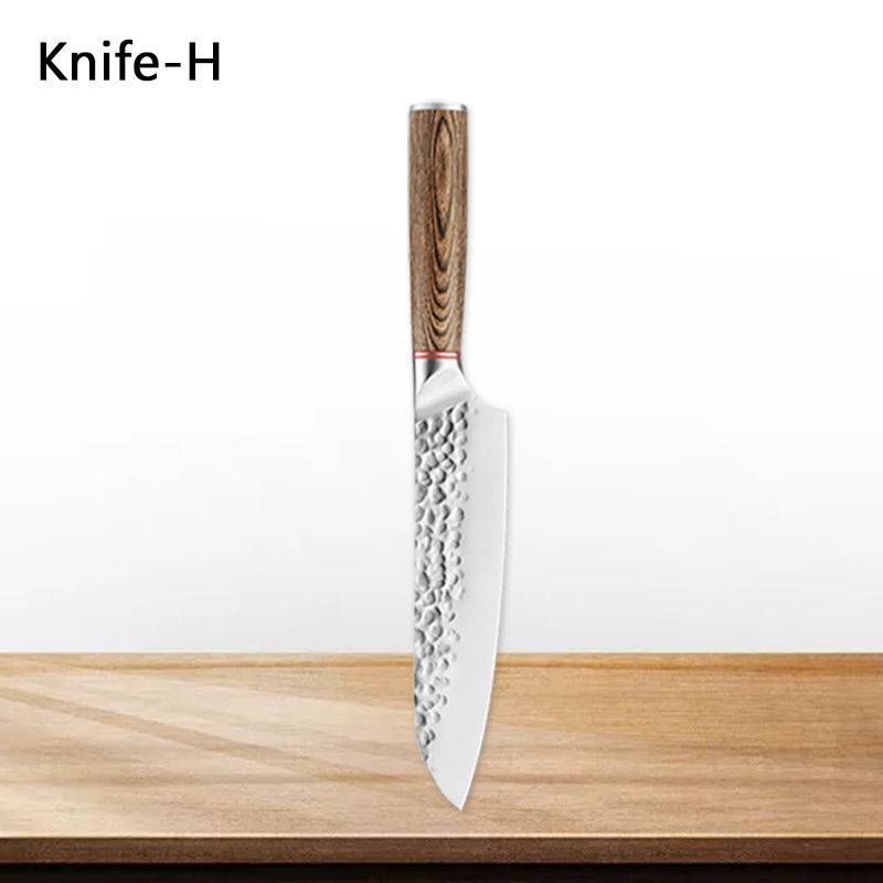 Thumbnail: Kitchen Chef Knives Hand Forged Hammer Fruit Vegetable Meat Butcher Cleaver Prof