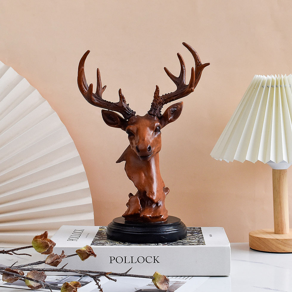 Thumbnail: Deer Ornament Home Office Desktop Resin Crafts Living Room Decoration  Home Deco