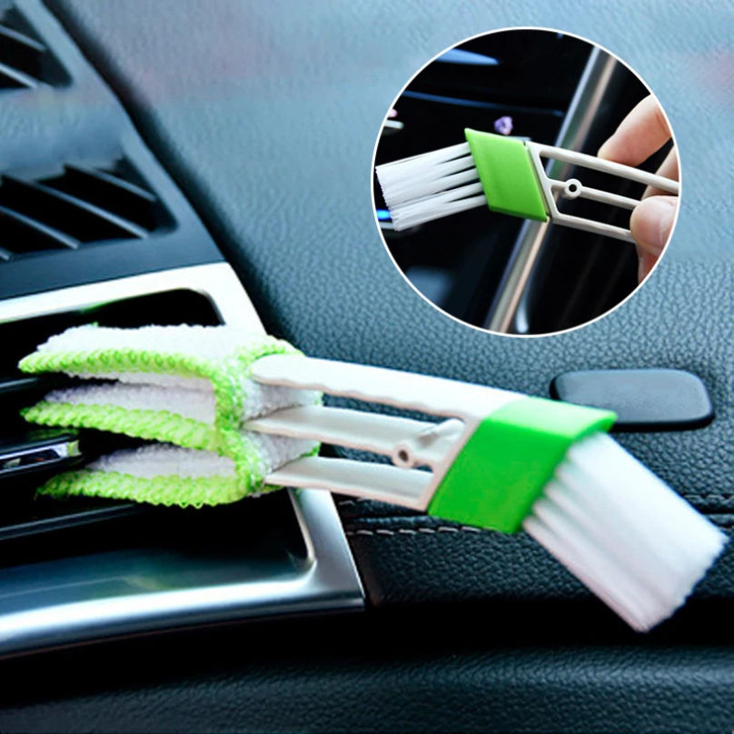 Thumbnail: Car Air Conditioning Outlet Cleaning Brush Dust Remover Auto Dusting Blinds Keyb