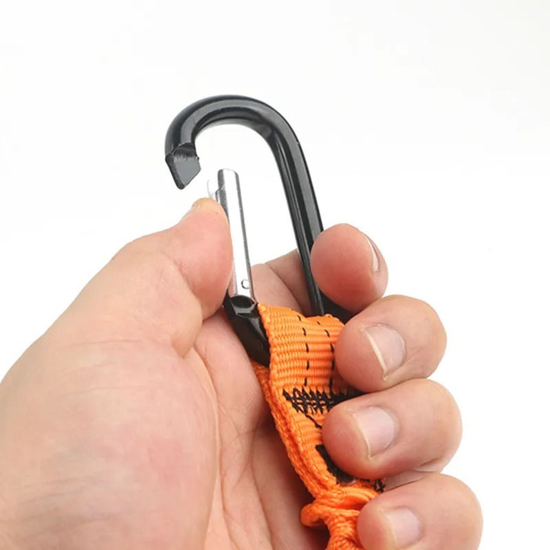Thumbnail: Safety Tether Tool Lanyard With Carabiner Hook Climbing Working Tool Anti-Fallin