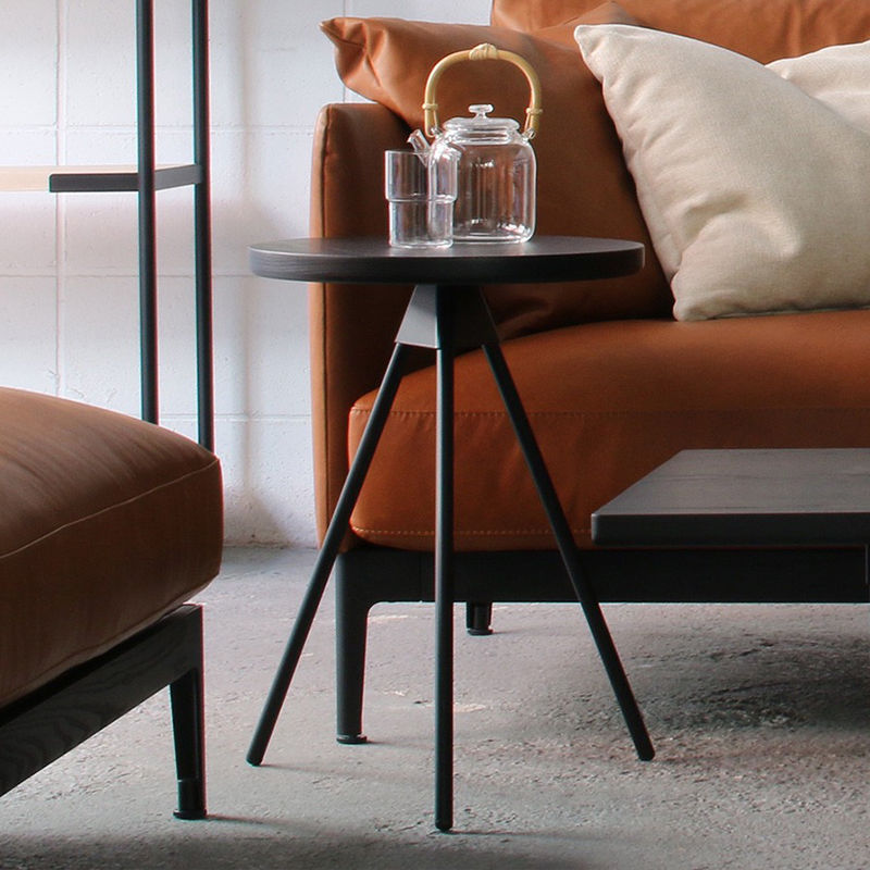 Thumbnail: Modern Three-Leg round Dining Table Thickened Iron round Table Small Apartment O