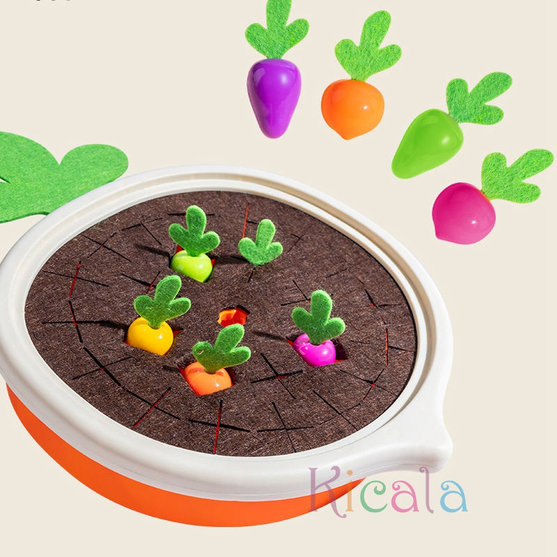 Thumbnail: Baby Montessori Toys For Toddler Toys Educational Colorful Shape Toy Pull Carrot