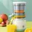 Thumbnail: New Portable Home Juicer Fruit Juice Extractor, USB RechargeableElectric Squeeze