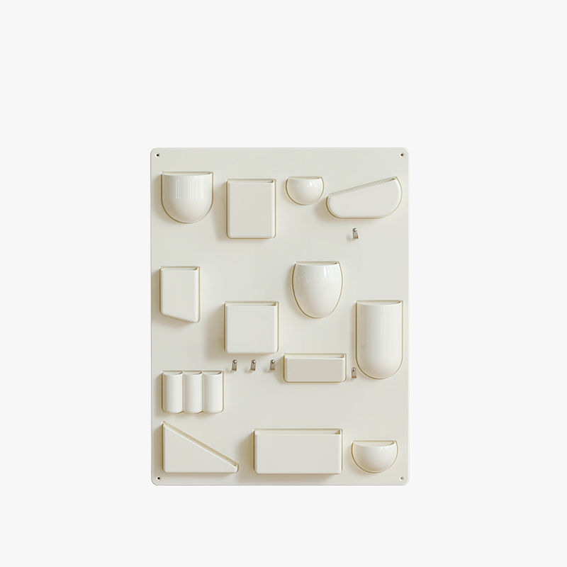 Thumbnail: Home Living Room Kitchen Decor Plastic Wall Mount Storage Rack Wall Mounted Stor